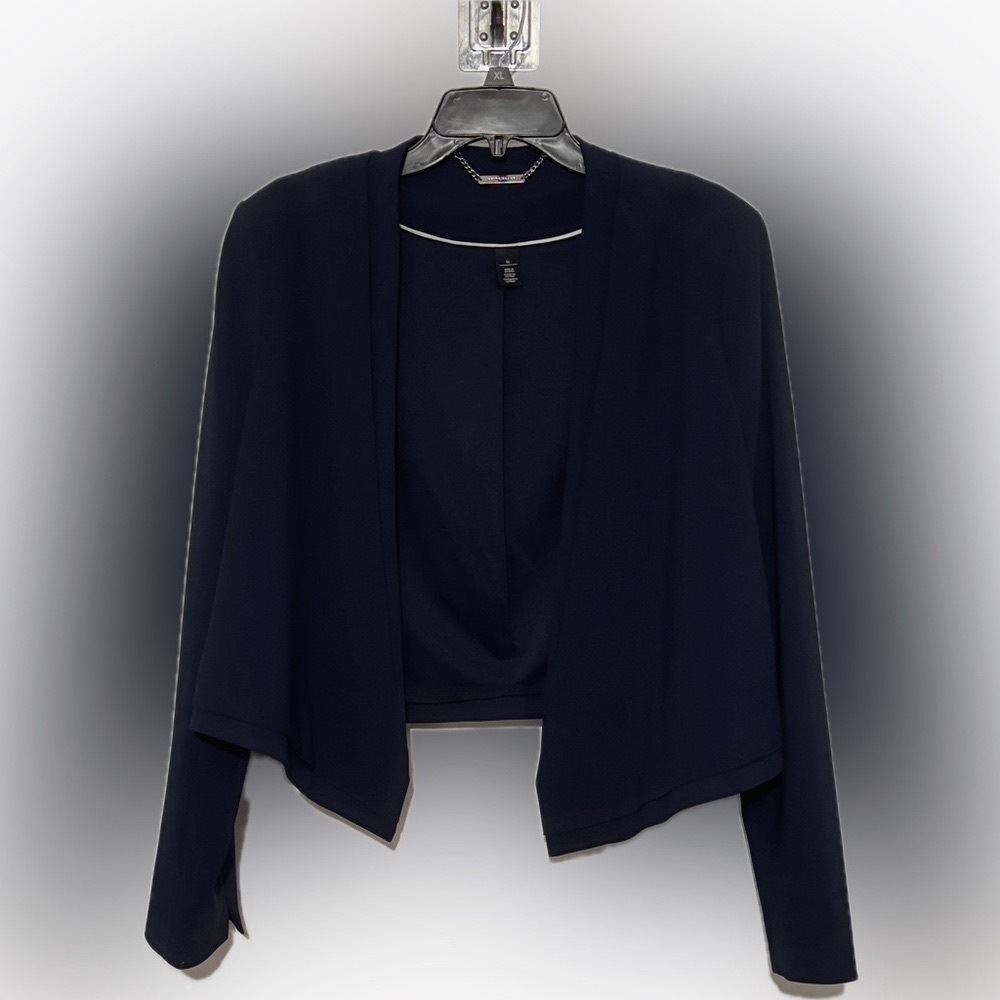 White House Black Market Navy Blue Cropped Blazer NWT Great Buy